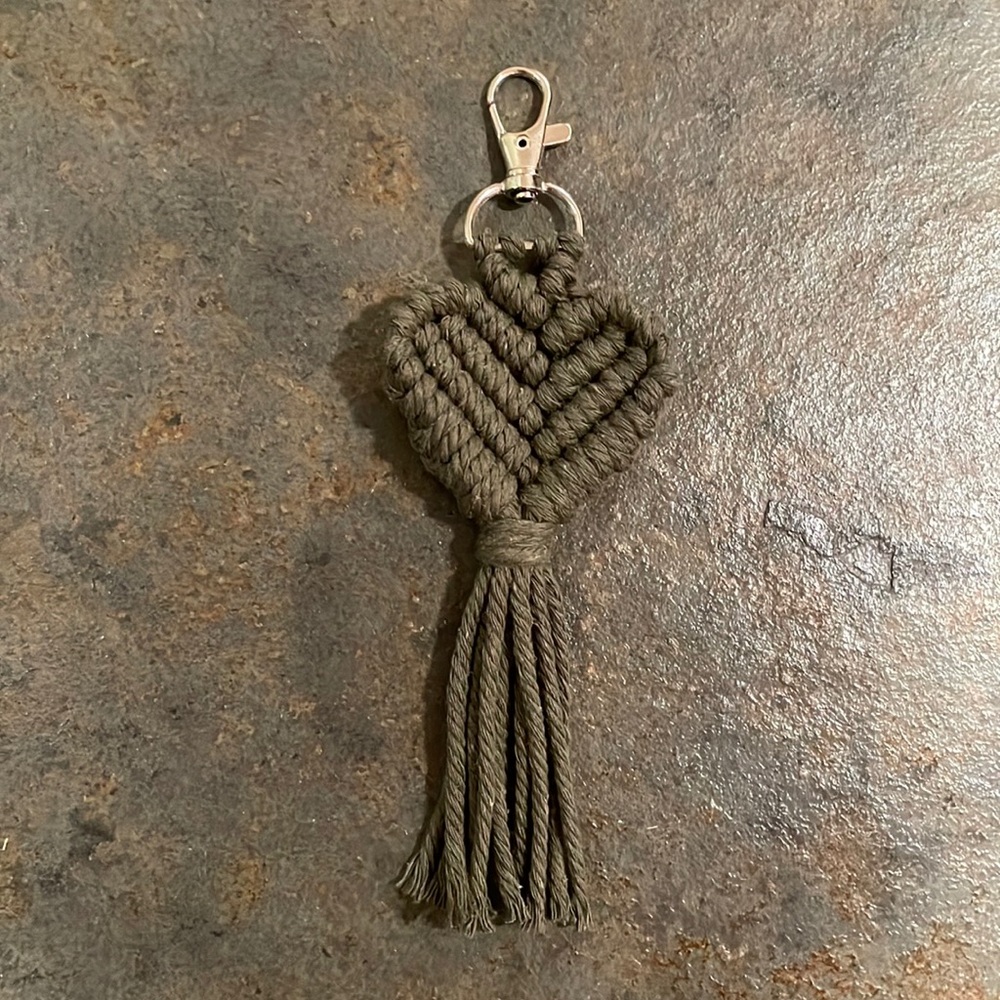 Macrame Heart Keychain ||2 for $20||